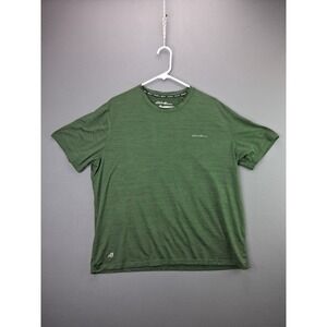 Eddie Bauer T Shirt Motion FreeDry XL Green Short Sleeve Performance Hiking Tee